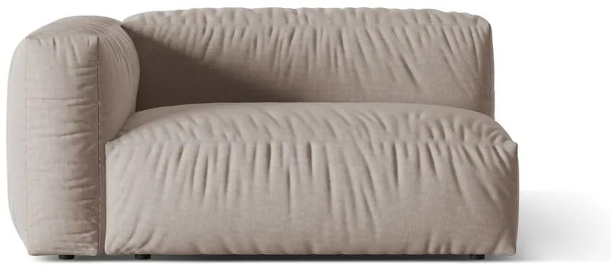 Béžový modul pohovky (ľavý roh) Martina – Micadoni Home