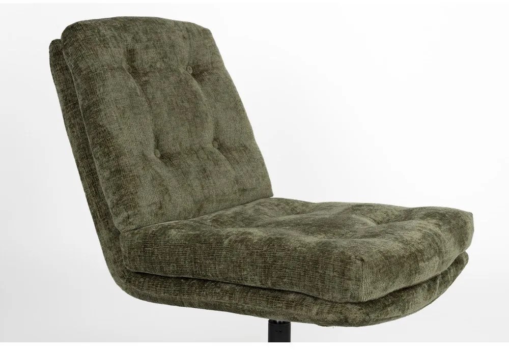 Zelené otočné kreslo Kai – White Label