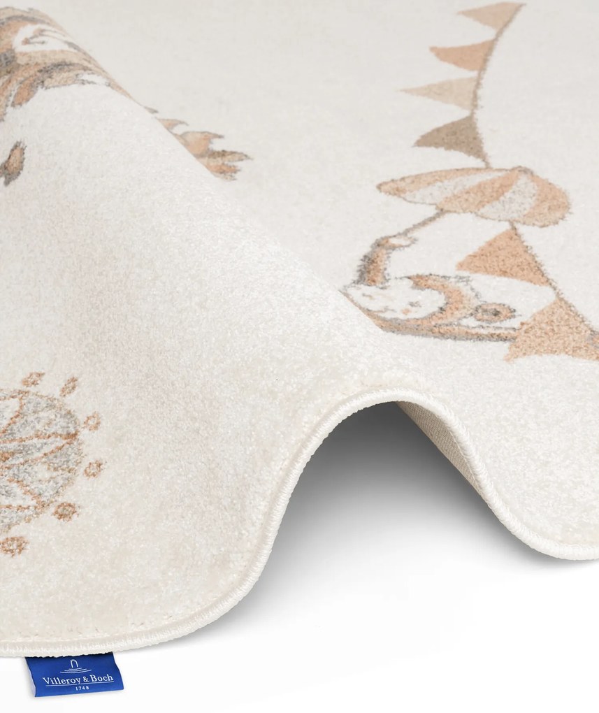 Villeroy & Boch, Detský kusový koberec Villeroy & Boch Boho Kids 106307 Cream Multicolor kruh, 160x160 (priemer) kruh, biela, detská izba