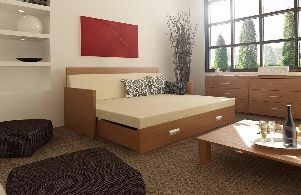 Wood Service Rozkladacia posteľ Ľubka 90 x 200