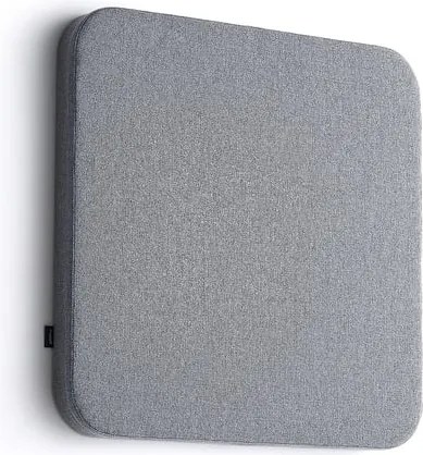 Akustický panel POLY, s oblými rohami, 600x600x56 mm, nástenný, svetlošedá