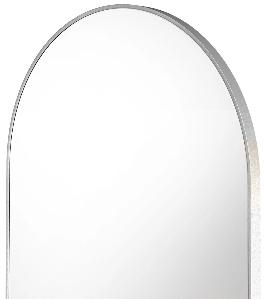 Obloukové nástěnné zrcadlo Serene II. 170x70 cm stříbrné