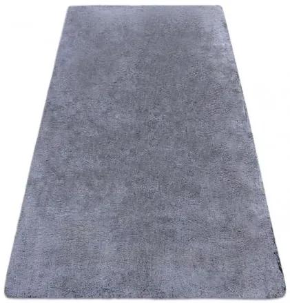 Moderný prateľný koberec LAPIN Shaggy, protišmykový , čierna, slonová kosť Veľkosť: 133x180 cm