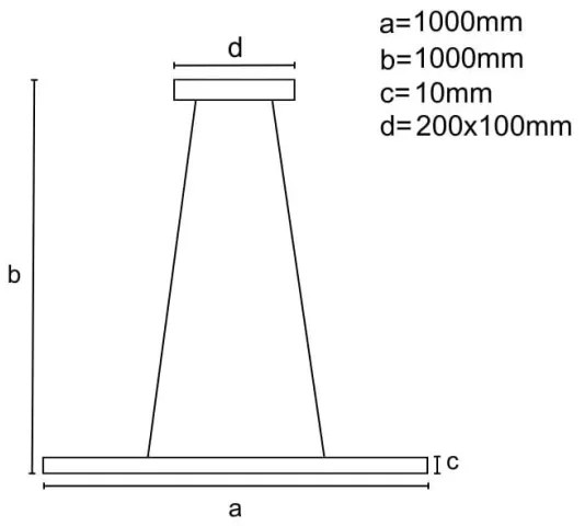 LED Stmievateľný luster na lanku LED/40W/230V 3000-6500K čierna + diaľkové ovládanie