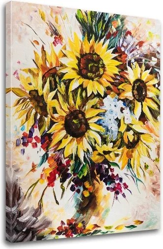 Autorská reprodukcia na plátne KVETY
