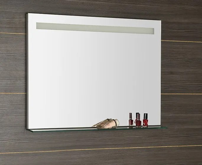 Sapho Sapho, BRETO zrkadlo s LED osvetlením a policou 800x608mm, BT080