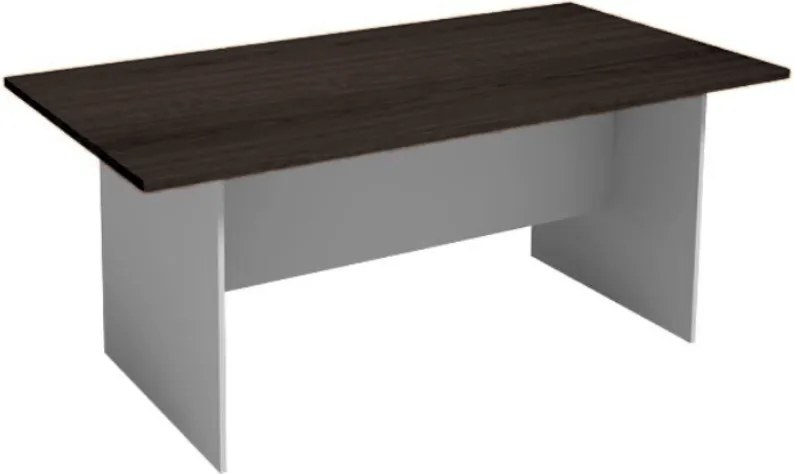 Rokovací kancelársky stôl PRIMO GRAY, 180x90 cm, sivá/wenge