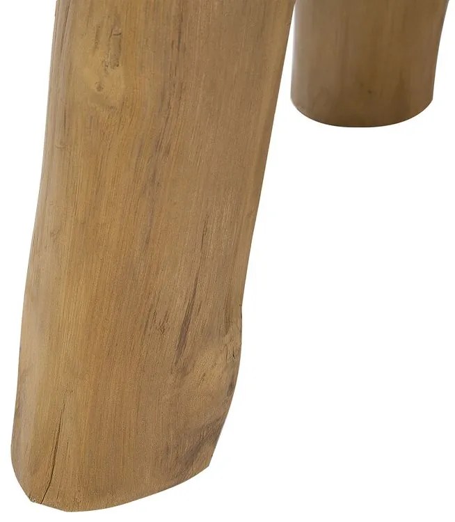 Drevený odkladací stolík svetlé drevo KELSEY Beliani