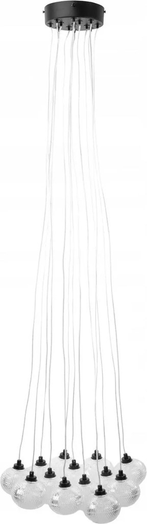 Toolight Toolight, závesné svietidlo 13xG9, MS024-13CP, čierna, OSW-09638