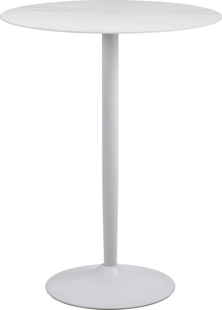 XXXLutz BAROVÝ STÔL, biela, 80/80/105 cm P & B - Online Only jedálne - 001749064001