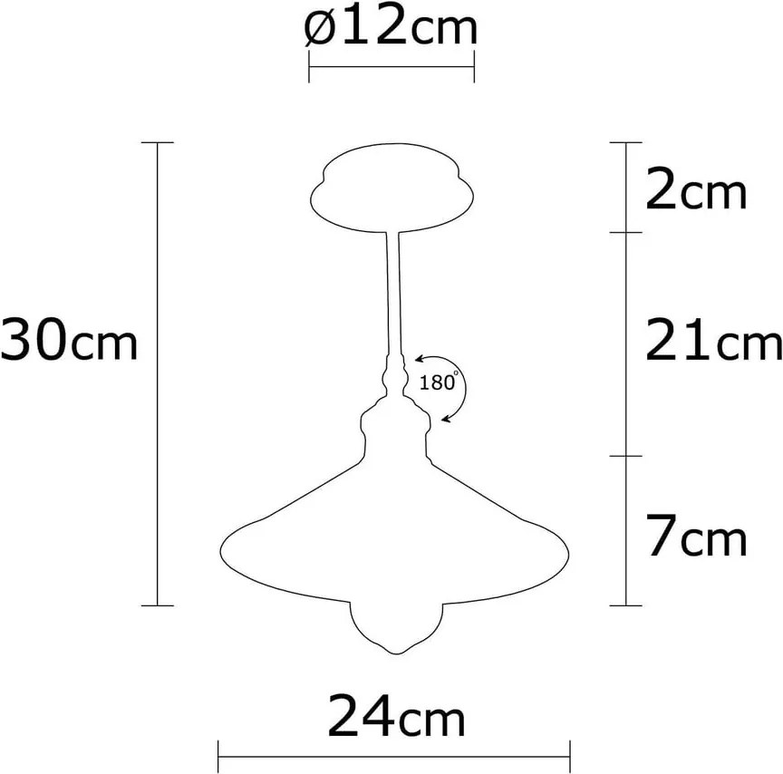 Stropné svietidlo v bronzovej farbe s kovovým tienidlom ø 24 cm Berceste – Opviq lights