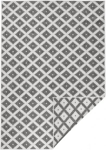 NORTHRUGS - Hanse Home koberce Kusový koberec Twin-Wendeteppiche 103126 grau creme - 80x150 cm