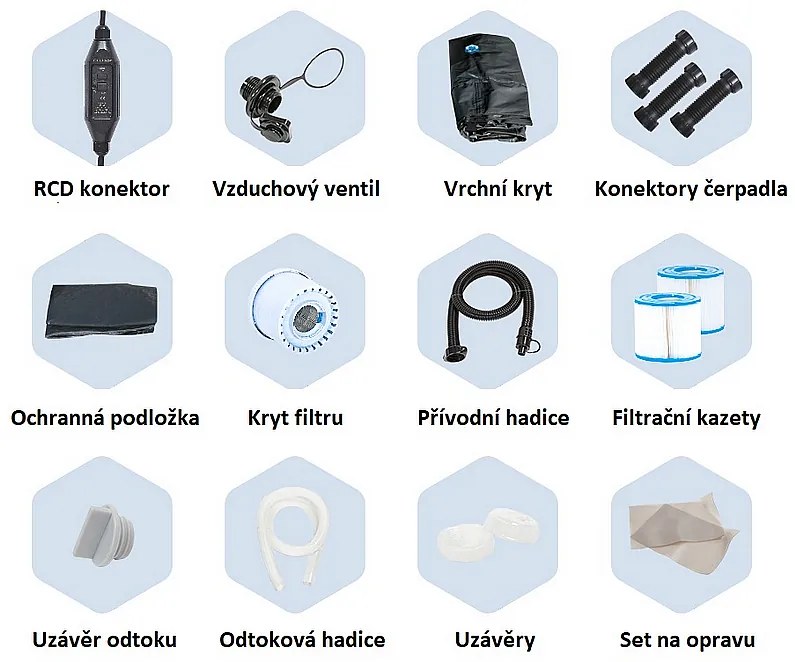 NETSPA Mobilná vírivka SILVER (850L)