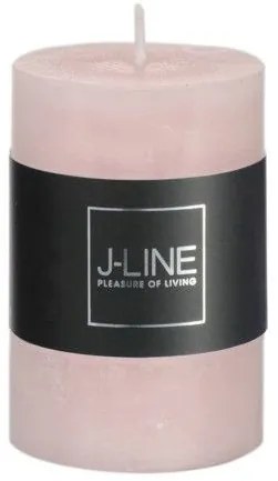 Růžová nevonná svíčka válec S - Ø  5*7,5 cm/18H