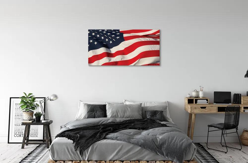 Obraz canvas Vlajky Spojených štátov 125x50 cm