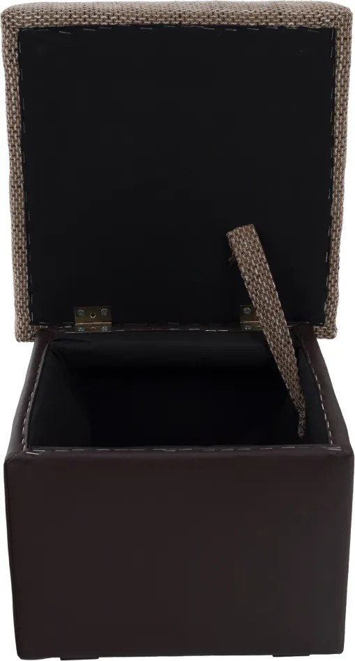 Taburetka T1 - cappuccino / tmavohnedá