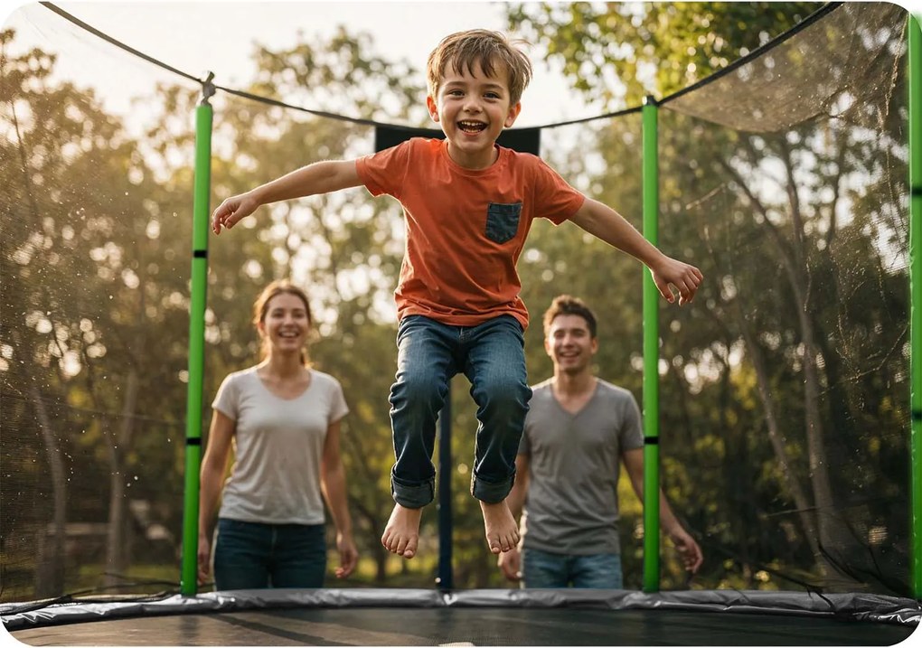 Detská záhradná trampolína 140 cm 4,5´ Neo-Sport NS-04Z240F