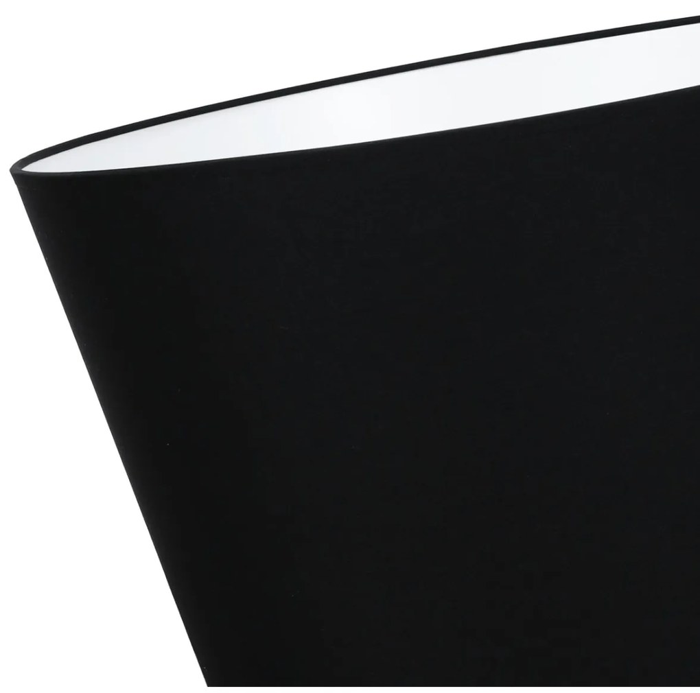 Závesné svietidlo Gaja, 1x čierne textilné tienidlo, (fi 44cm), b