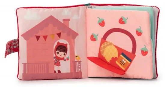 Lilliputiens - Červená Čiapočka - textilná knižka s hryzadielkom