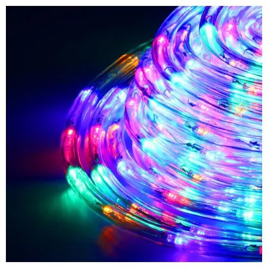 SPRINGOS LED svetelná hadica - 10m, 240LED, 8 funkcií, IP44, multicolor