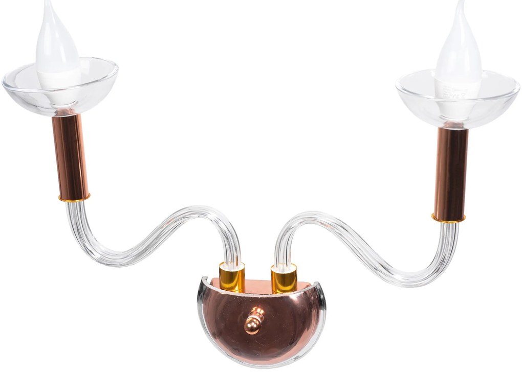 Toolight Toolight, nástenné svietidlo 2xE14 APP1082-2W, ružové zlato, OSW-08892