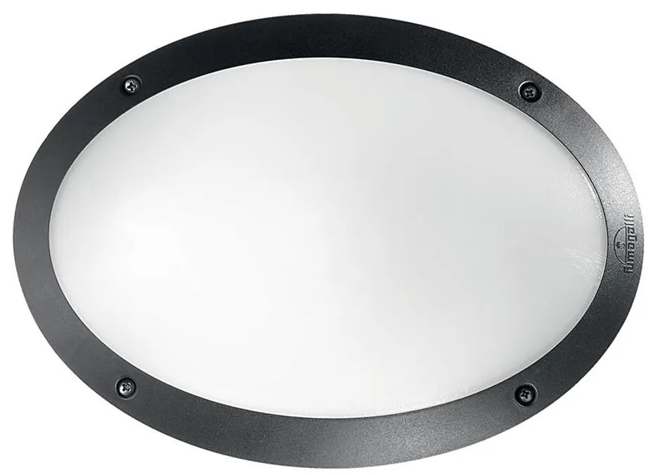 Ideal Lux - Vonkajšie nástenné svietidlo MADDI 1xE27/23W/230V IP66 čierna