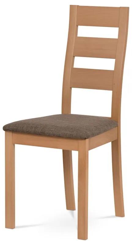 Elegantná jedálenská stolička z masívneho dreva vo farbe buk