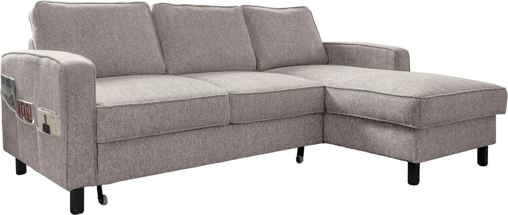 XXXLutz ROHOVÁ SEDAČKA, textil, sivobiela MID.YOU - Sedačky - 001454003206
