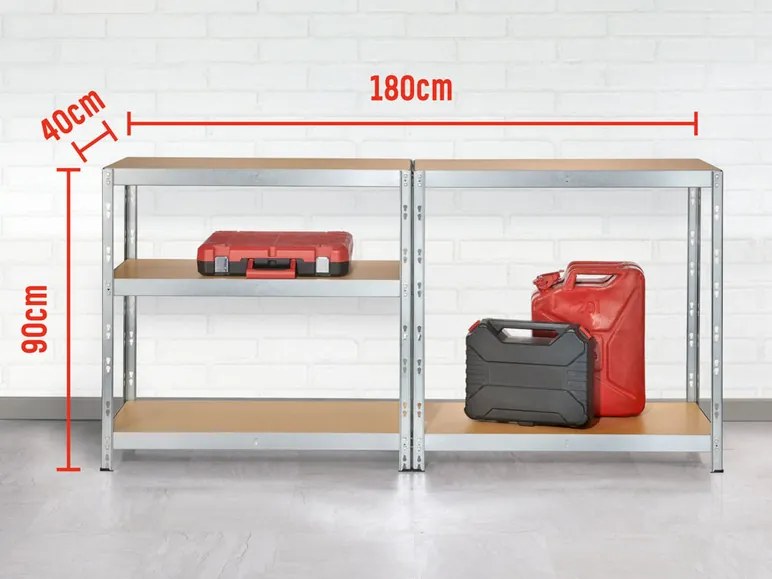 Parkside® Regál, 90 x 180 x 40 cm (100346230)