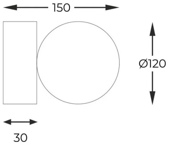 Zuma Line 5647 - Nástenné svietidlo ALI 1xG9/40W/230V