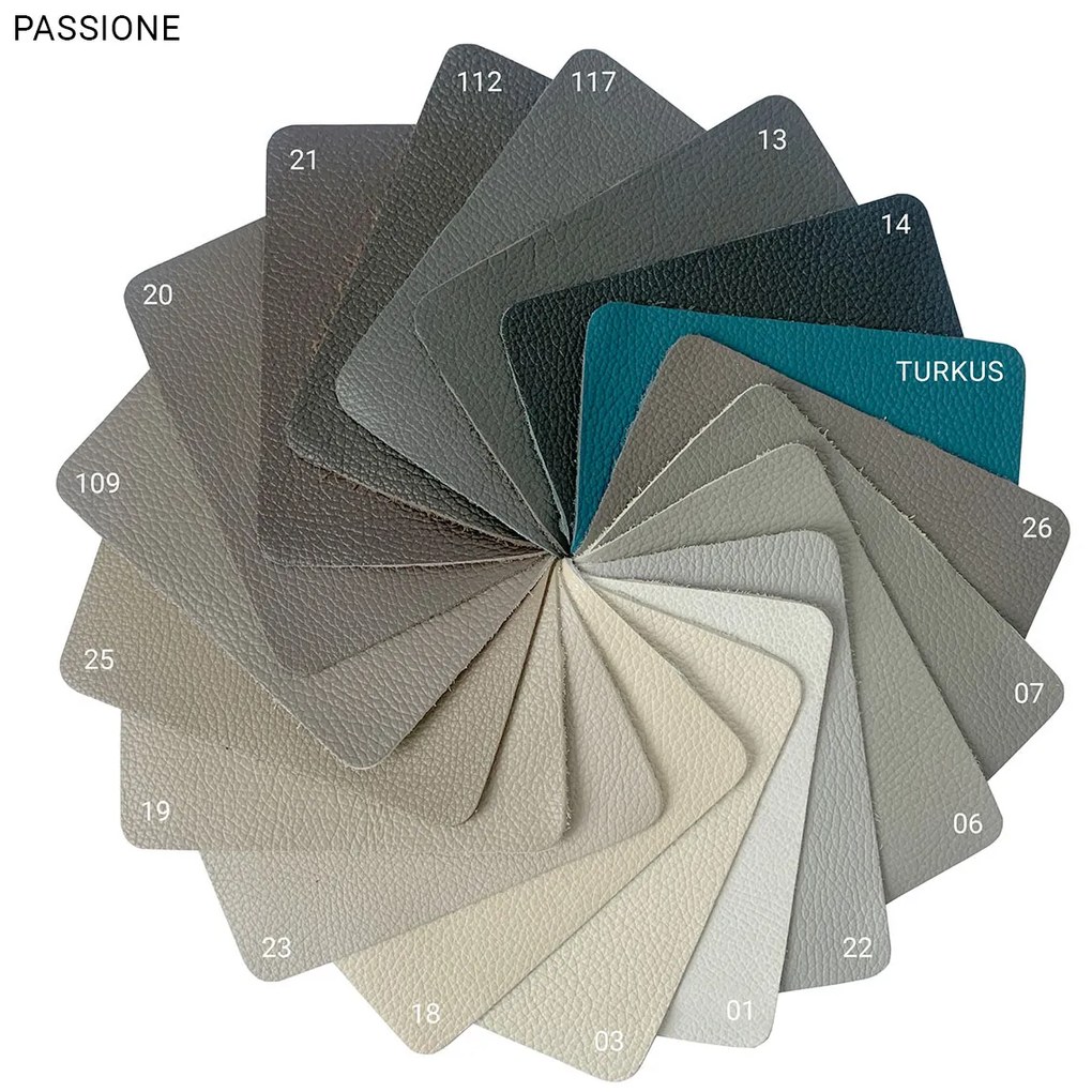 Kožená sedacia súprava Kevin - drevo D3 / tmavohnedá (S43)