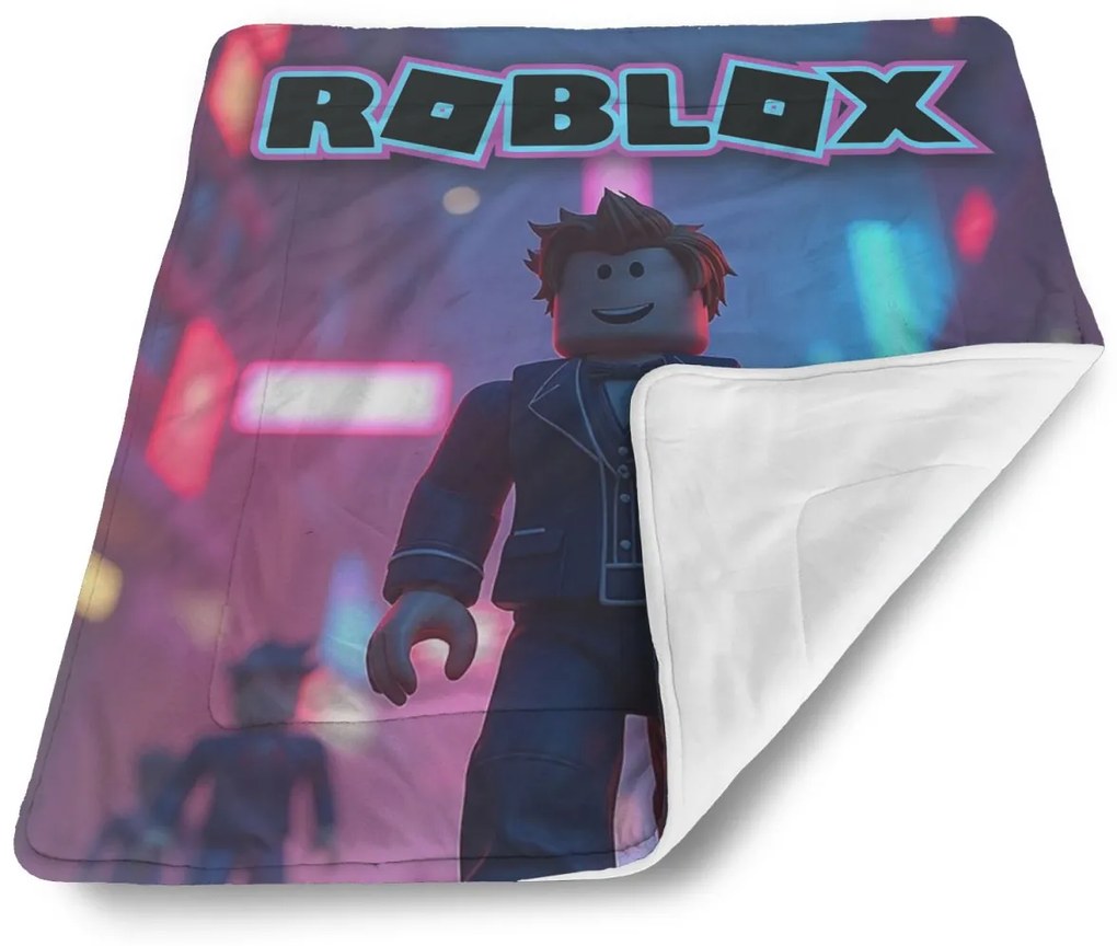Sablio Deka pre bábätko ROBLOX Neónové mesto - 80x100 cm