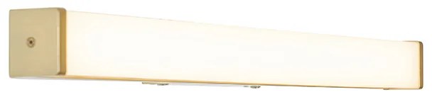 Kúpeľňová nástenná lampa mosadz 62 cm vrátane LED IP44 - Cascada