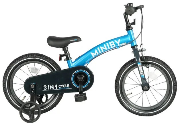 Detský bicykel Miniby 14" modrý