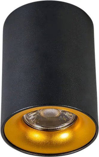 Inteligentný reflektor čierny so zlatom vrátane svetelného zdroja GU10 WiFi - Ronda