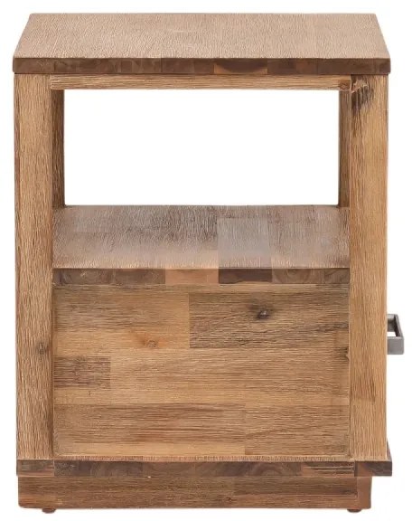 furniture-nabytek.cz - Masívny nočný stolík Woodville z akácie, lakovaný, hnedý