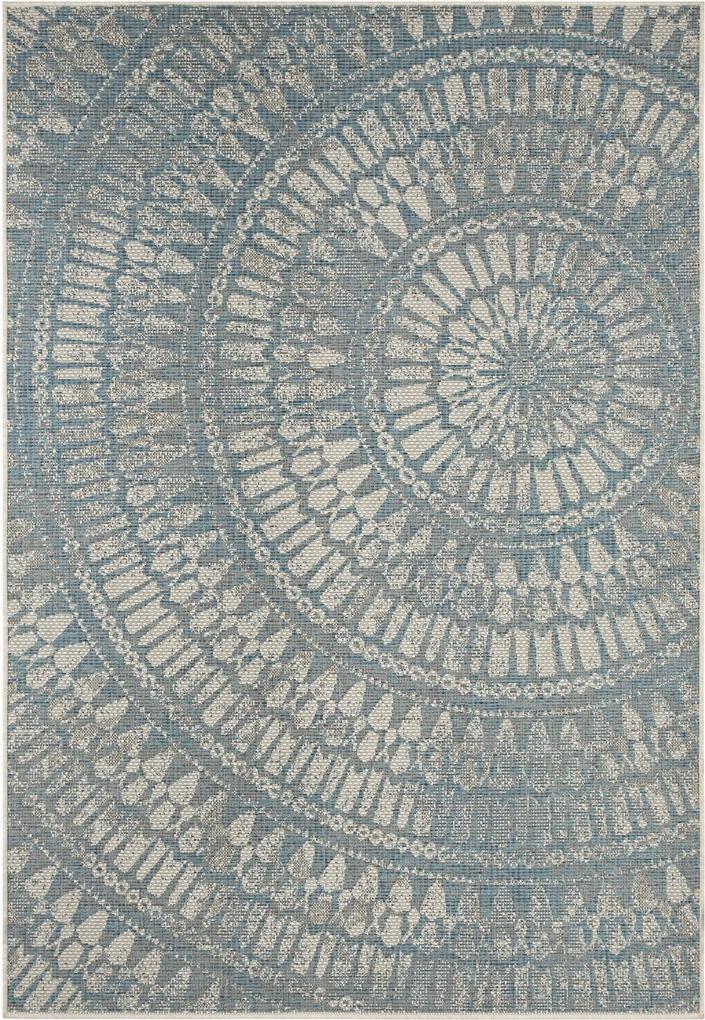 Bougari - Hanse Home koberce Kusový koberec Jaffa 103894 Turquoise/Taupe - 140x200 cm