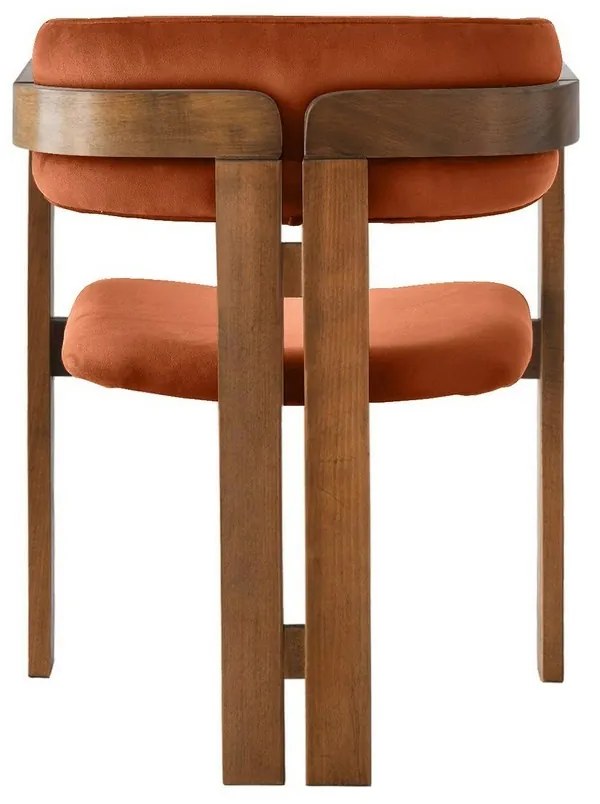 Jedálenská stolička CO Tile Red and Walnut