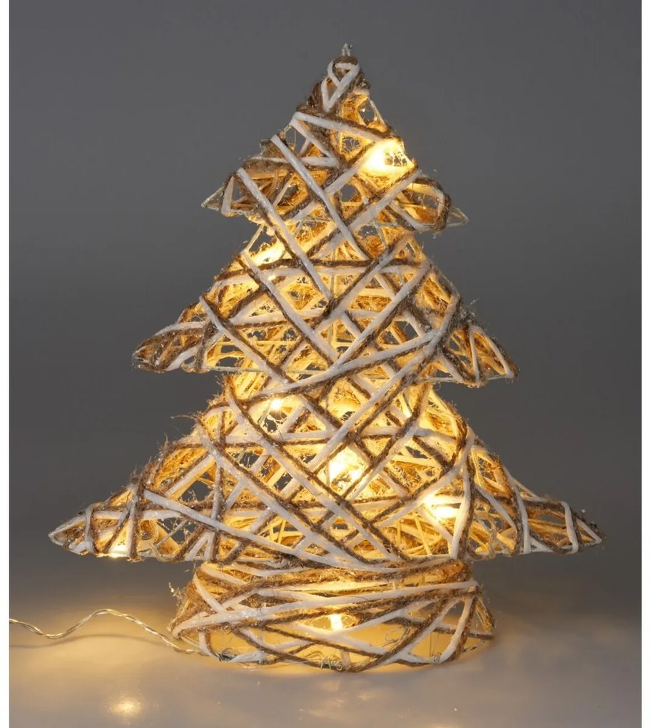 Vianočný LED stromček Greyse sivá, 30 cm