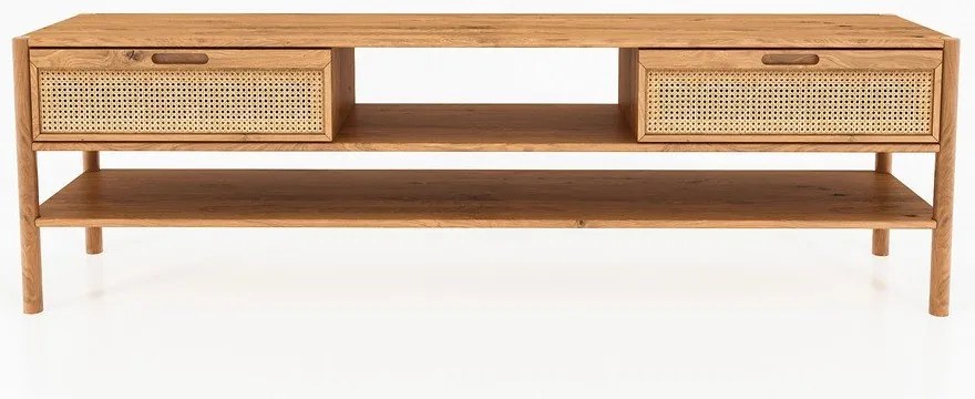 TV stolík z dubového dreva 204x64 cm Pola - The Beds
