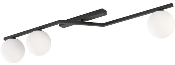 Stropné svietidlo NATON 3xE14/10W/230V čierna/biela