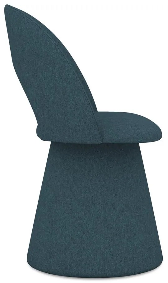 Čalúnené jedálenské kreslo v petrolejovej farbe Kalo – Makamii