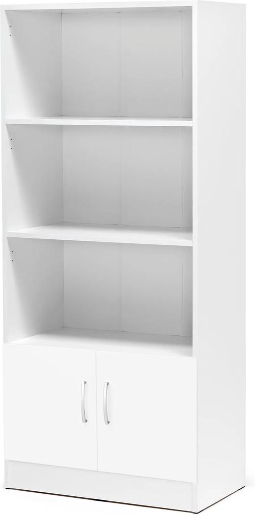 Kancelárska skriňa Flexus, 3 otvorené police, 1725x760x415 mm, biela