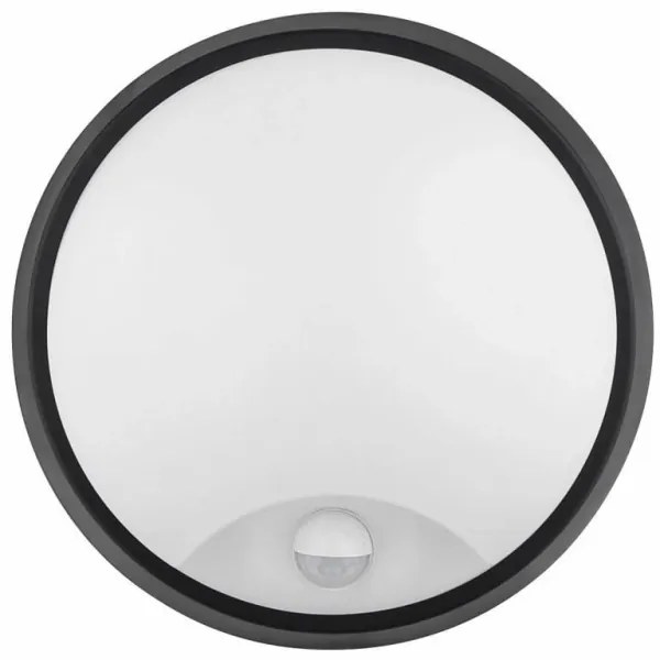 LED Vonkajšie nástenné svietidlo so senzorom LED/12W/230V IP65 čierna