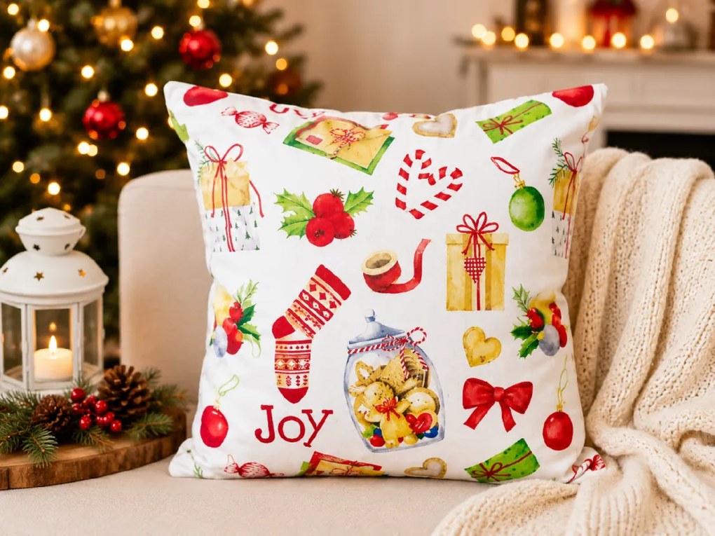INTERMEDIC SK Vianočná obliečka na vankúš Joy 40x40 cm