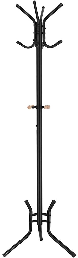 SongmicsHome Stojanový vešiak SAMUEL 49x176cm, čierna