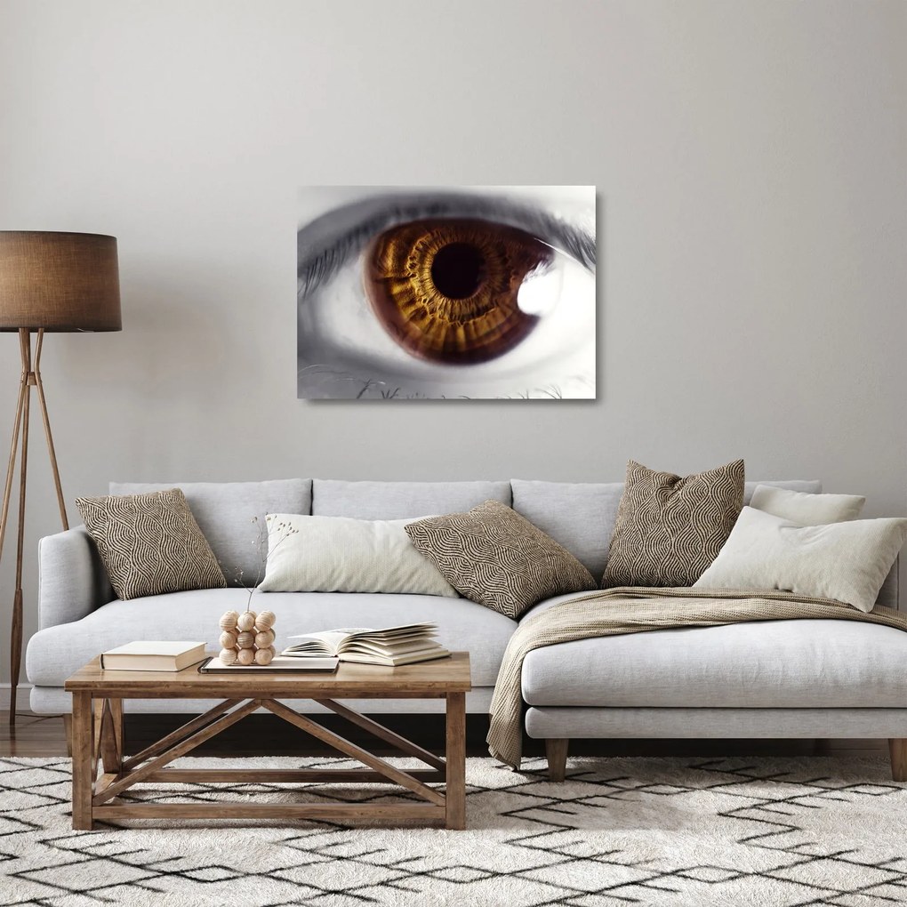 Sklenený obraz - Oko (70x50 cm)