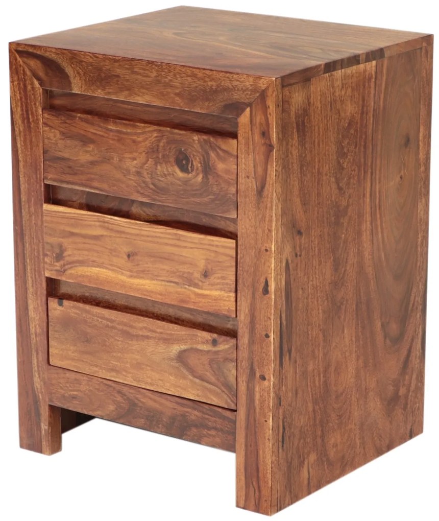 furniture-nabytek.cz - Drevený nočný stolík z masívu palisander 45x60x40