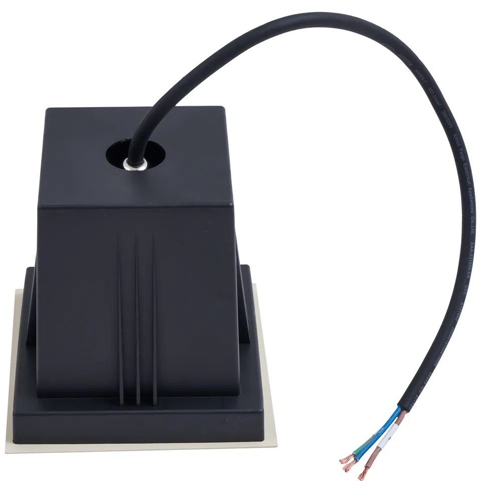 Sada 6 moderných béžových zemných bodových svetiel GU10 50 mm otočných a naklápacích IP65 - Oneon