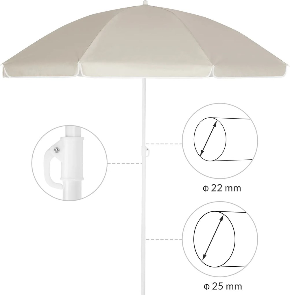 Plážový slunečník Williams 200 cm béžový